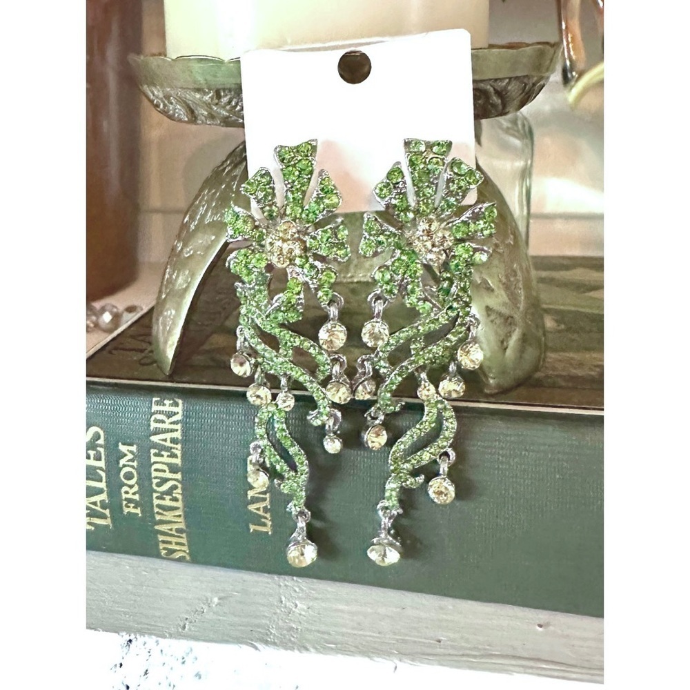 Rhinestone chandelier earrings